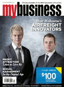 Good Business Consulting secured Ship2Anywhere a place on the cover of My Business magazine